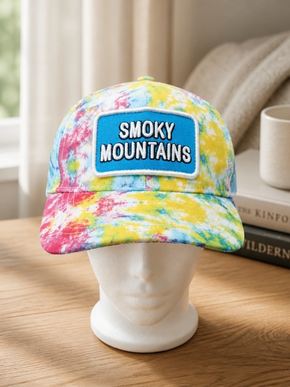 Tie-Dye 'Smoky Mountains' Baseball Cap - Multicolor